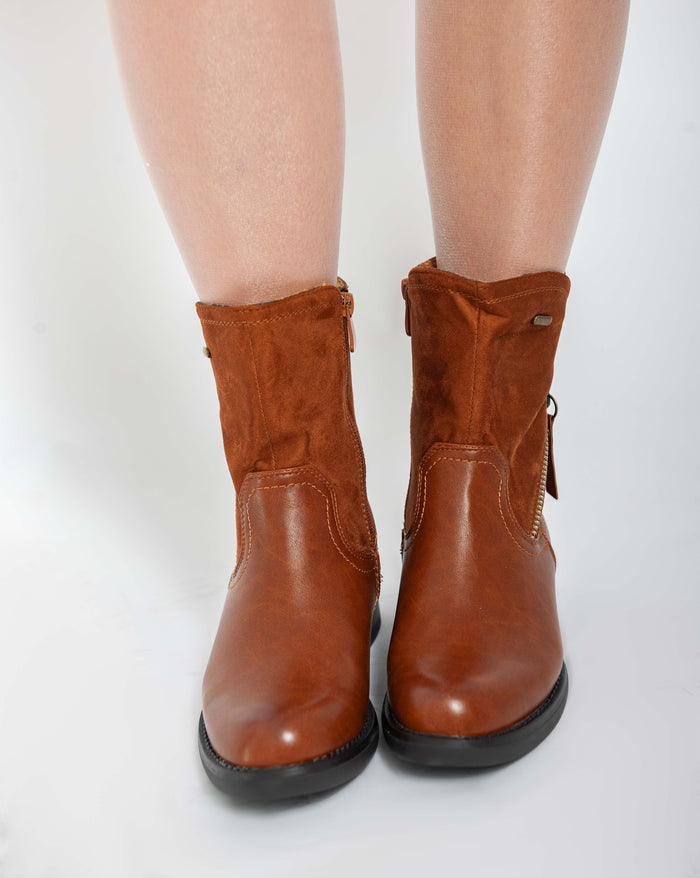 Bree Rieker Chunky Ankle Boots - Camel