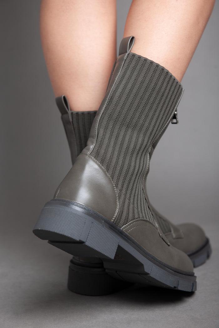 Bree Sided Socks - Half Boot - Green