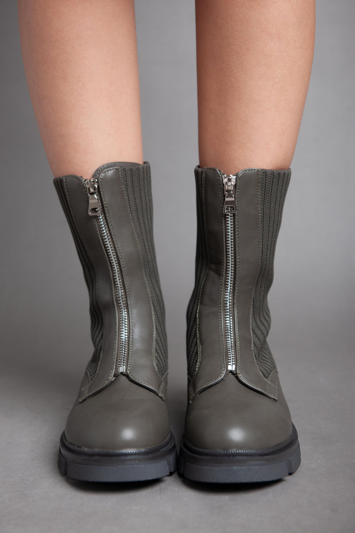 bree Sided Socks - Half Boot - Green