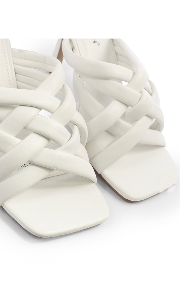 Bree Strappy Chunky Heeled Mules - Sandal Heels