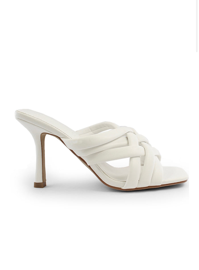 bree Strappy chunky heeled mules - Sandal Heels