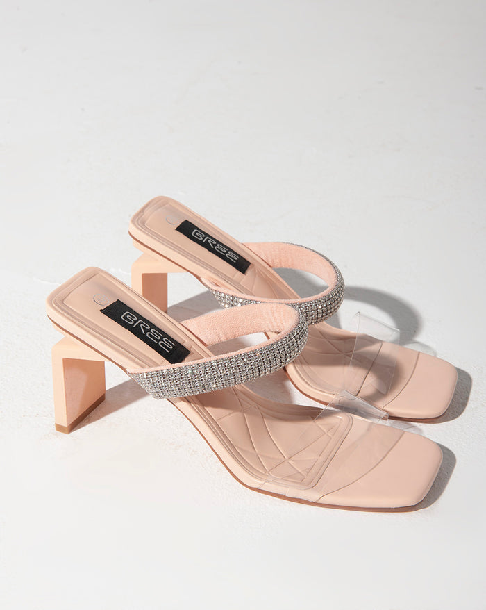 Bree Strass Mules - Sandals - Pink