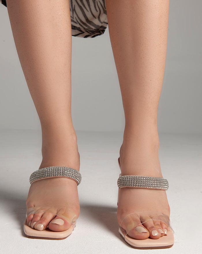 Bree Strass Mules - Sandals - Pink