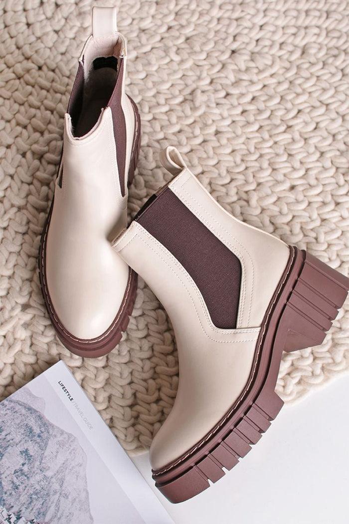 bree Suedo ankle boots - Beige
