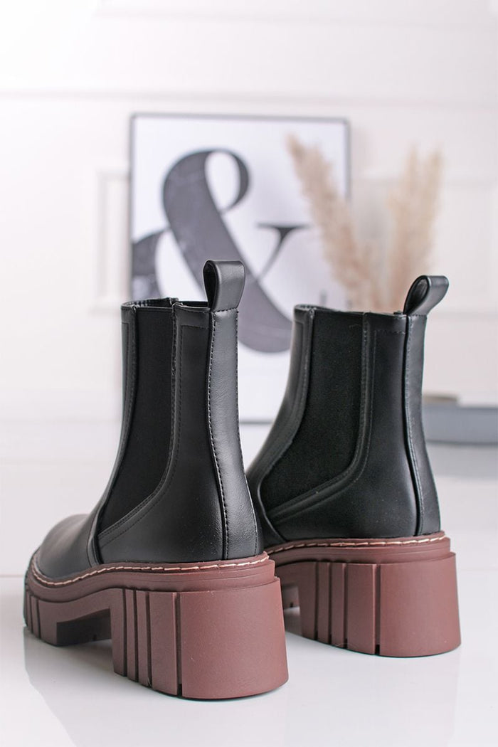 Bree Suedo Ankle Boots - Black