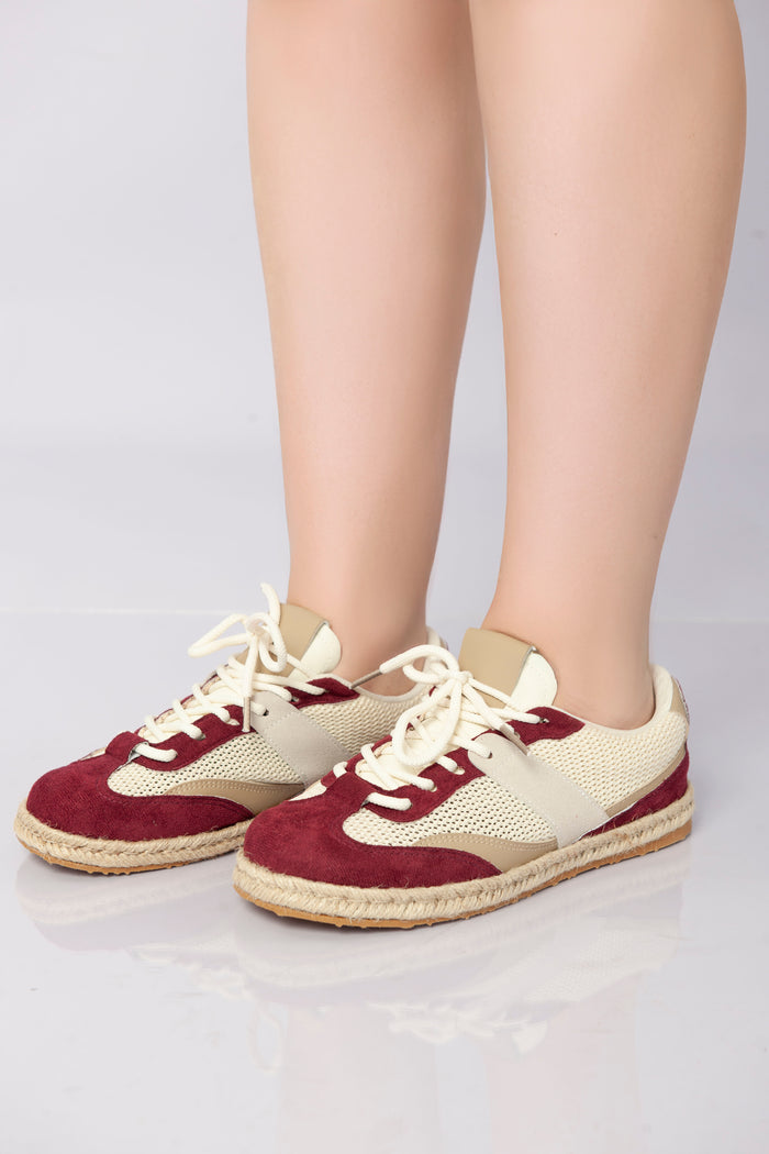 Bree Terra Loom Sneakers - Wine