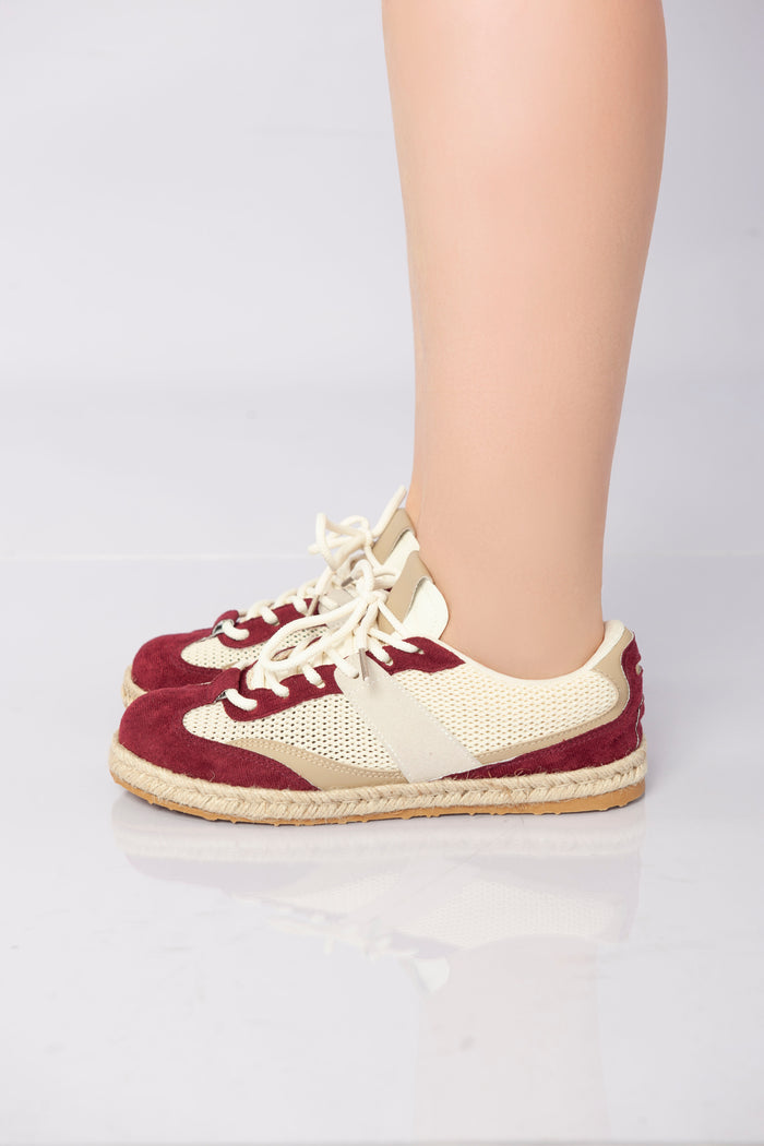 bree Terra Loom Sneakers - Wine