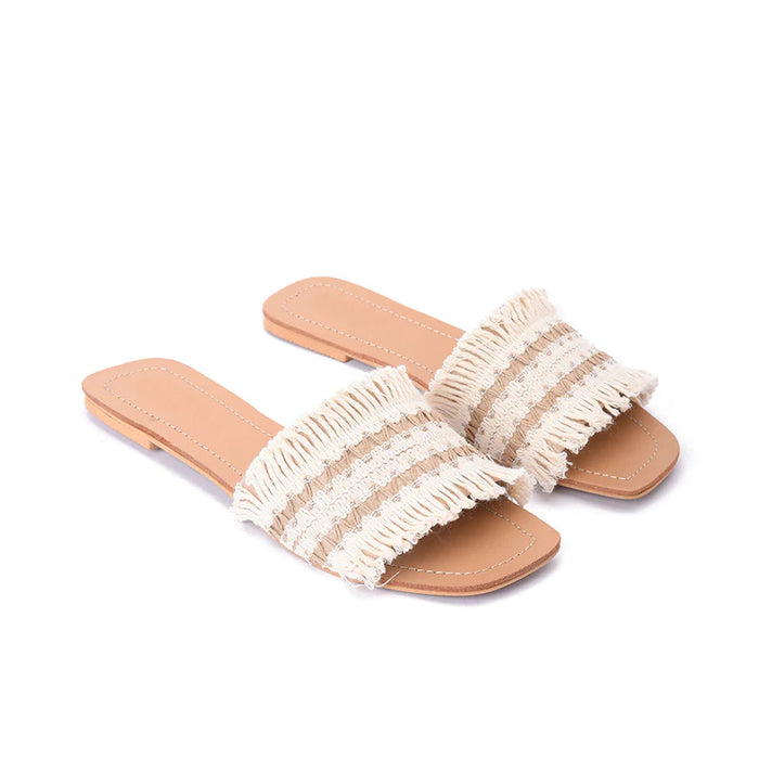 bree Tobi flat slippers - Beige