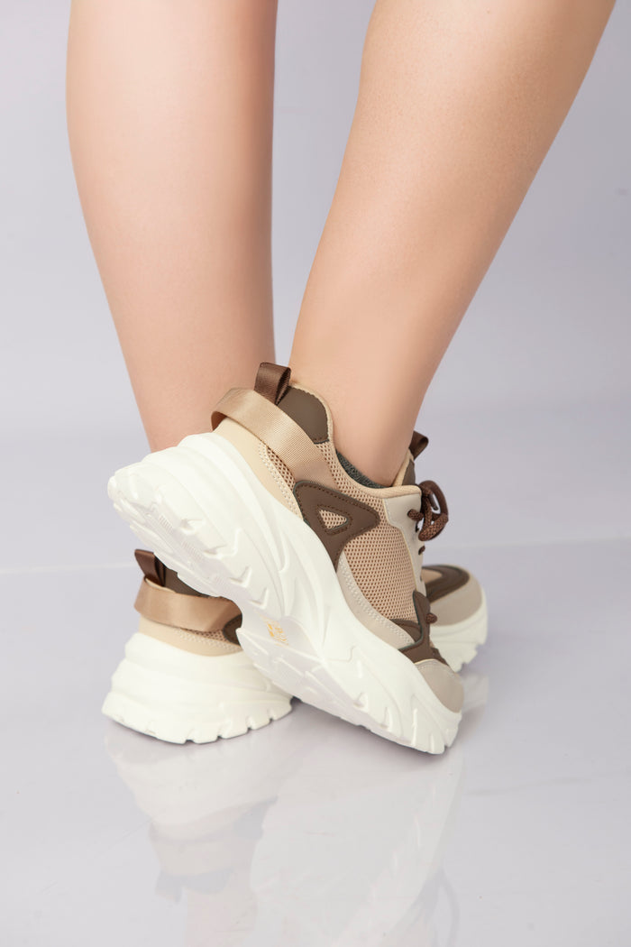 Bree Trail Core Mesh Sneakers - Coffee