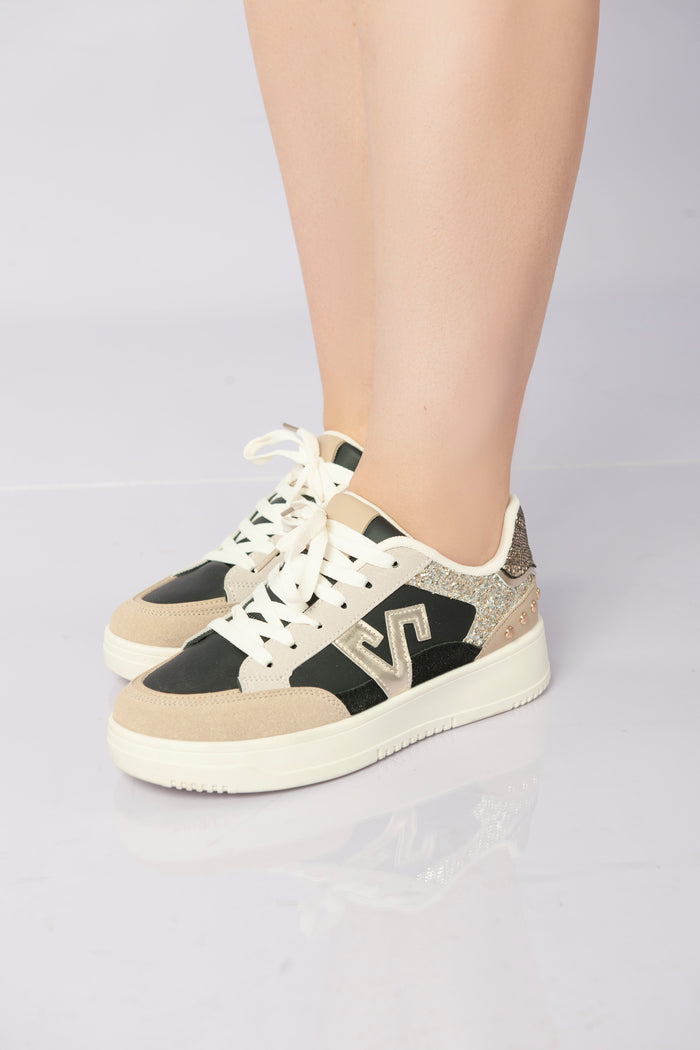 Bree Twinkle Pop Sneakers - Black