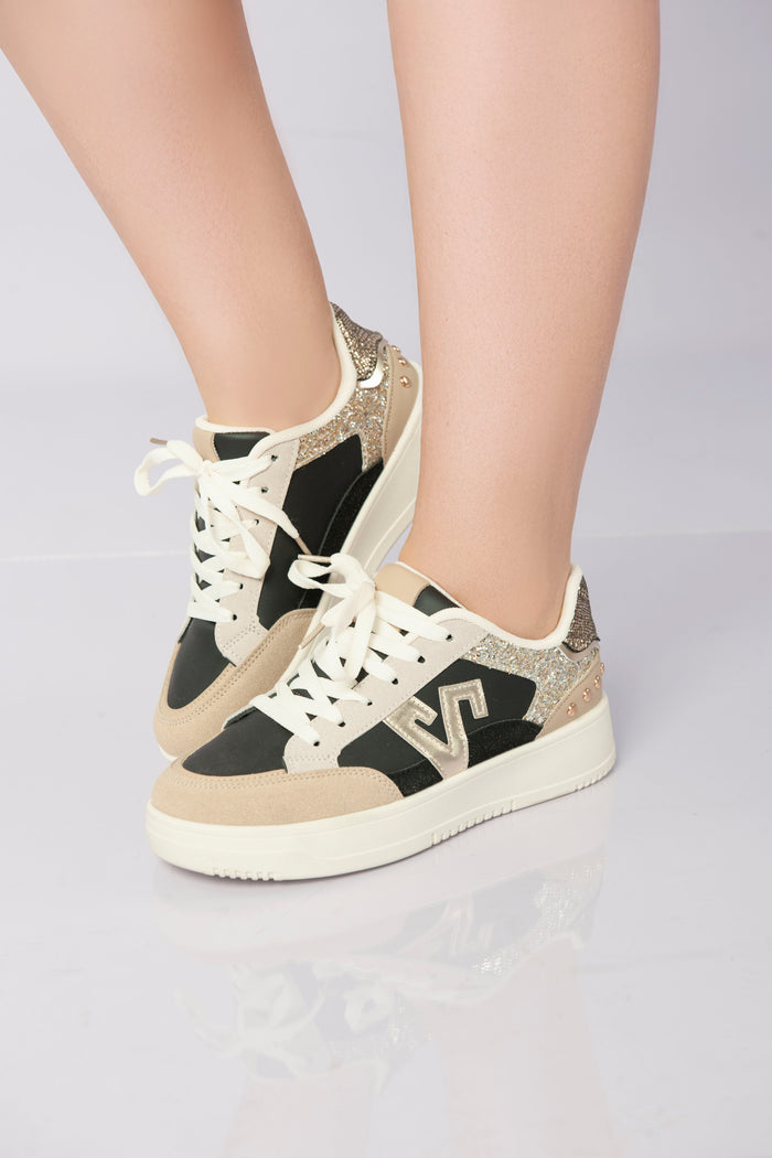 Bree Twinkle Pop Sneakers - Black