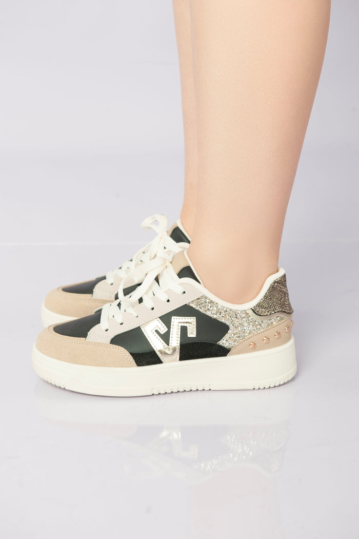 bree Twinkle Pop Sneakers - Black