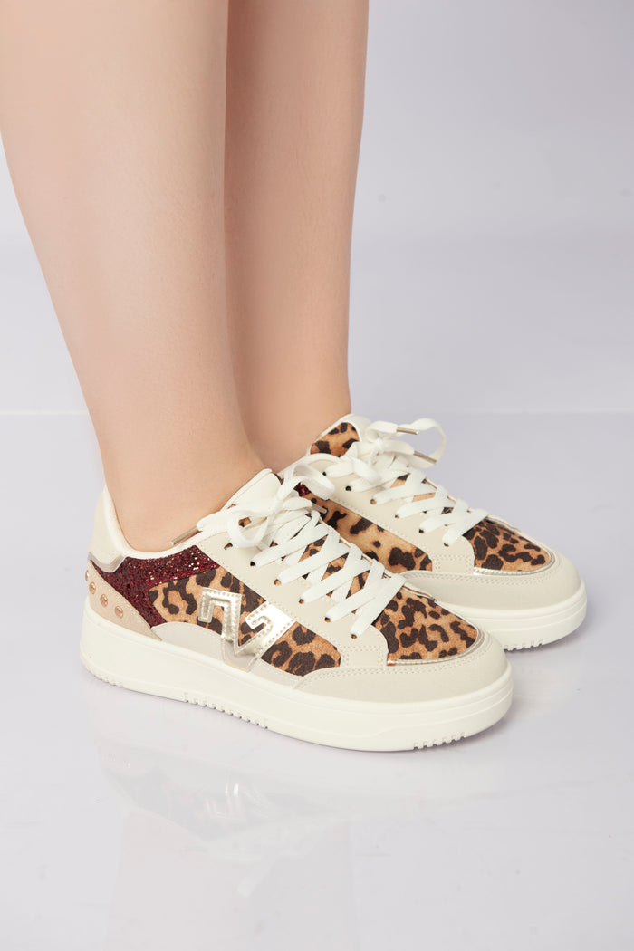 Bree Twinkle Pop Sneakers - Leopard