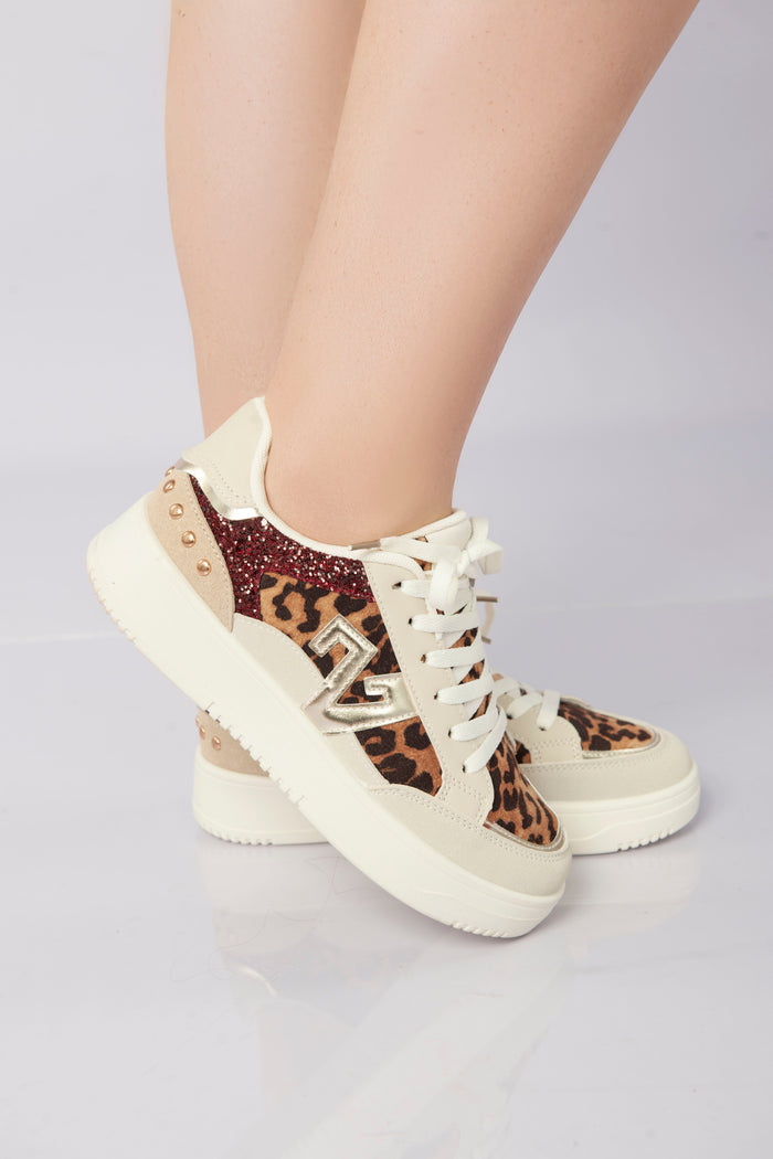 Bree Twinkle Pop Sneakers - Leopard