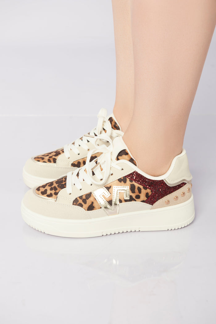 bree Twinkle Pop Sneakers - Leopard