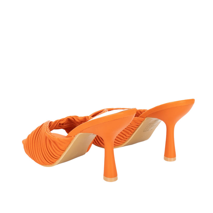 Bree Twist Strap Mules - Orange