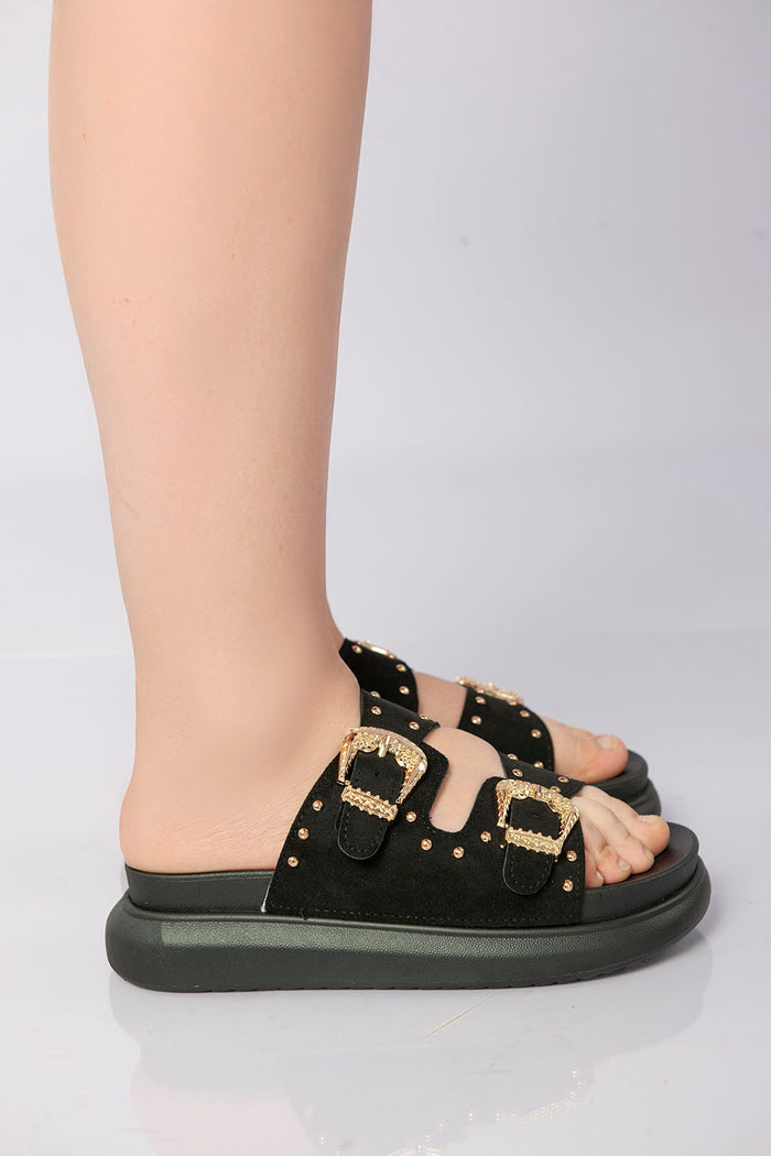 Bree Urban Edge Slipper - Black