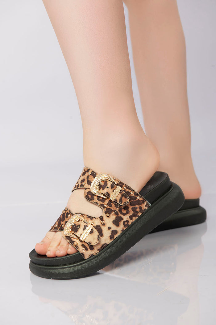 Bree Urban Edge Slipper - Leopard