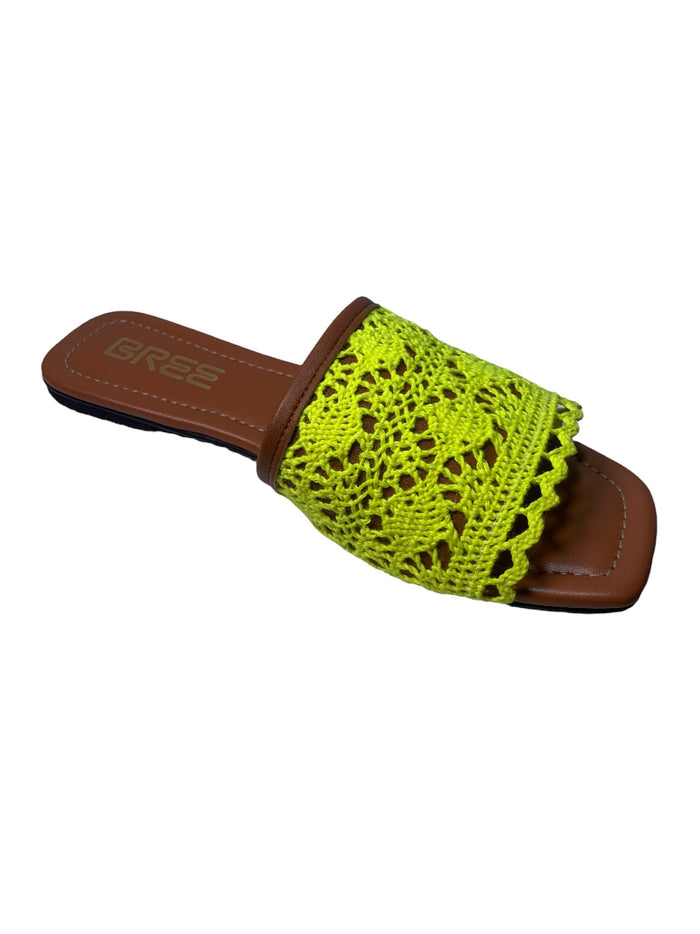 bree Woven flat slippers - Yellow