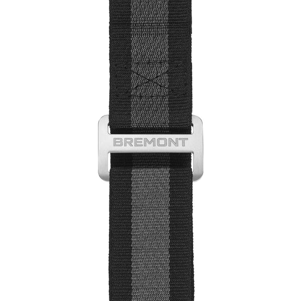 Bremont Black & Anthracite NATO Strap Steel