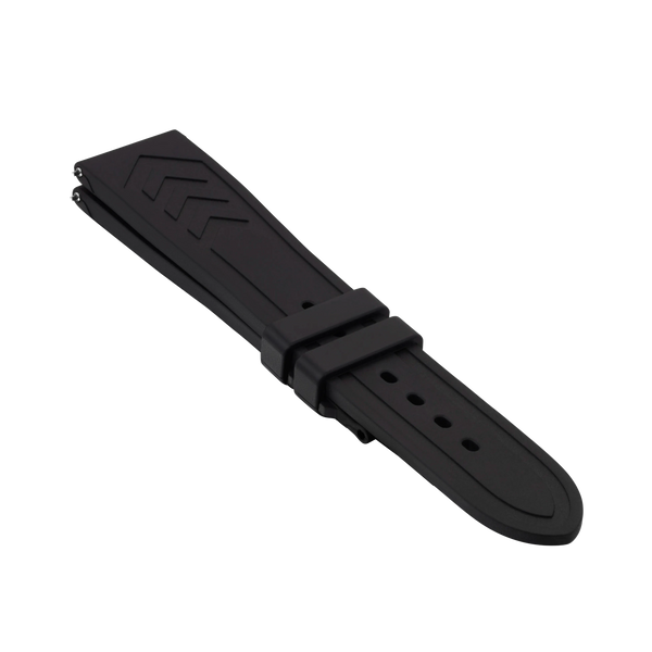 Bremont Black Rubber Strap With Steel Buckle