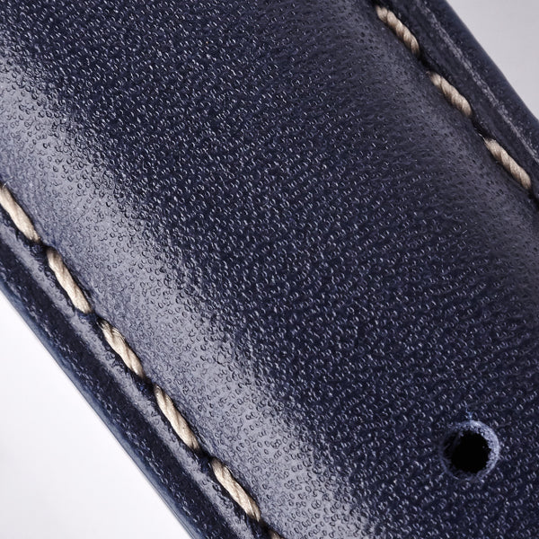 Bremont Leather Strap - Blue/White