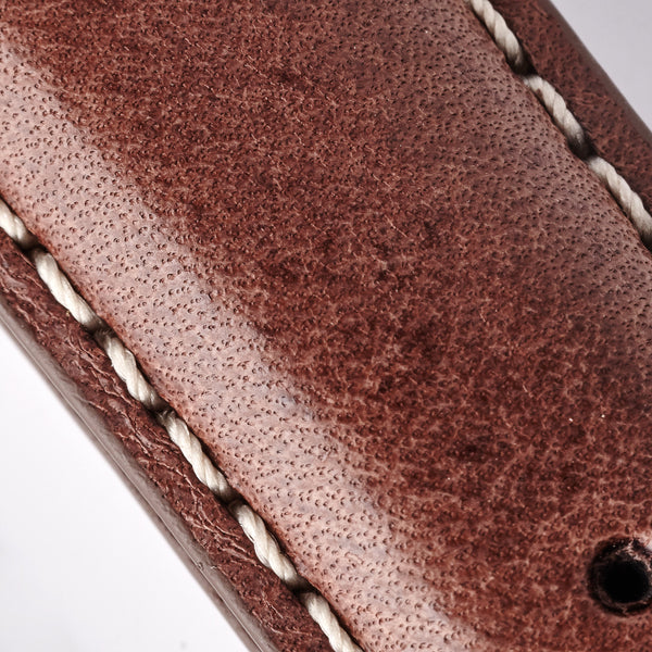 Bremont Leather Strap - Brown/White