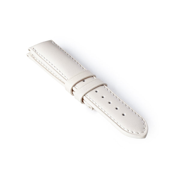 bremont Leather Strap - White/White