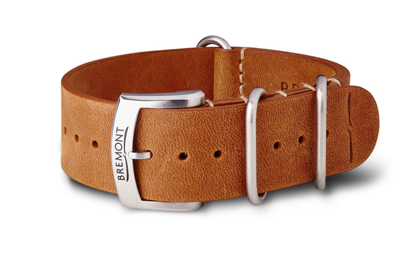 bremont NATO Strap - Hambleden Leather - Vintage Brown