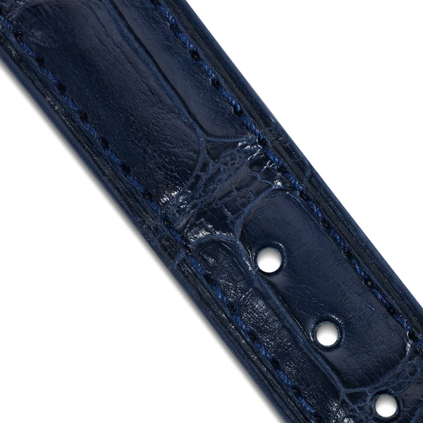 Bremont Leather Strap With Alligator Embossing - Dark Blue