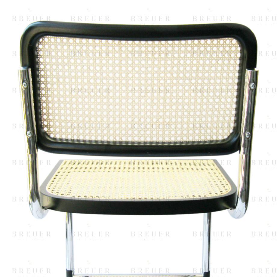 Breuer Breuer Chair Company Cesca Counter/Bar Stool In Chrome With Cane Seat And Back