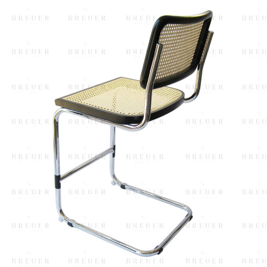 Breuer Breuer Chair Company Cesca Counter/Bar Stool In Chrome With Cane Seat And Back
