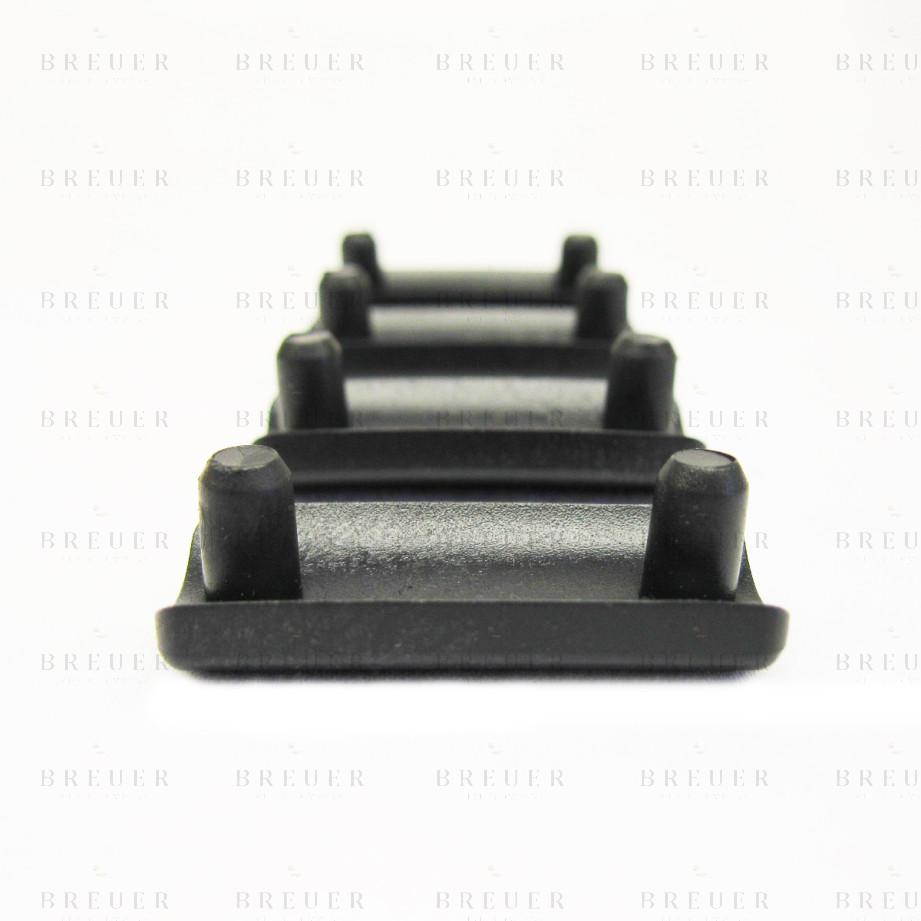 breuer Breuer Chair Company Chair Double Prong Replacement Flat Plastic Caps in Black (Pack of 4)