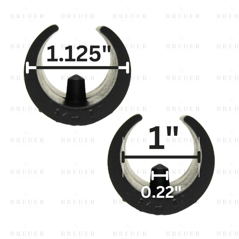 Breuer Breuer Chair Company Chair Replacement Single Prong U-Shape Plastic Caps (Pack Of 4)
