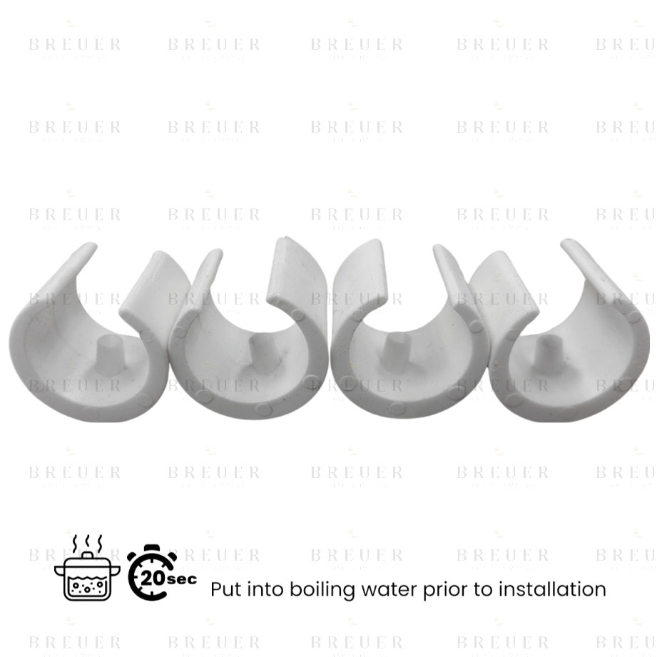 breuer Breuer Chair Company Chair Replacement Single Prong U-Shape Plastic Caps (Pack of 4)