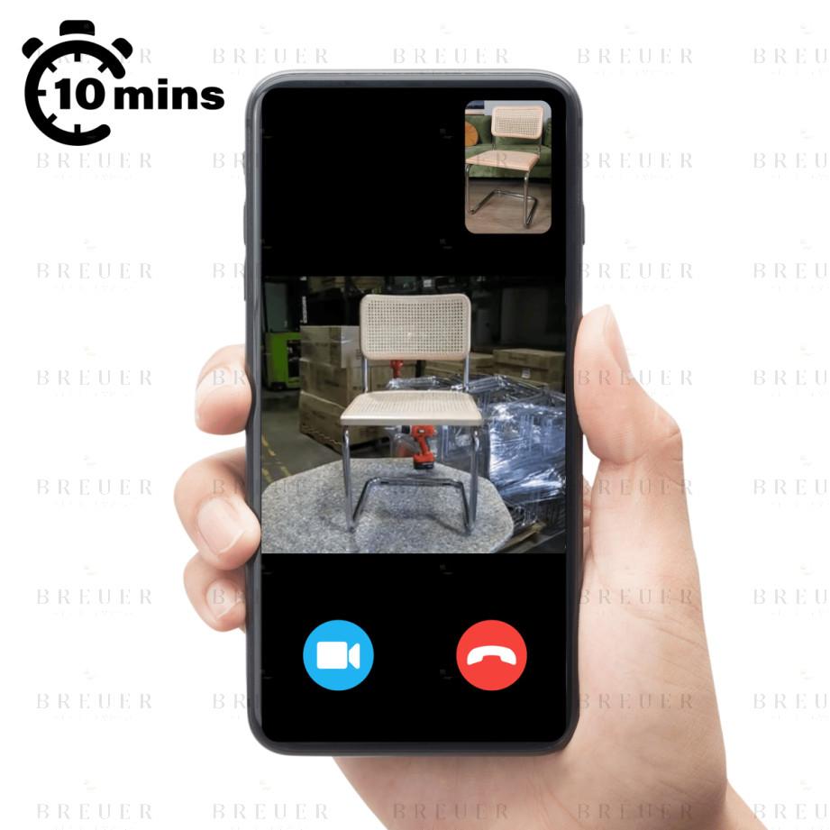 breuer Marcel Breuer Cesca Chair One-on-One Personalized Assembly Video Call (Live Worry-Free Step-by-Step Expert Guidance; 10 minutes)
