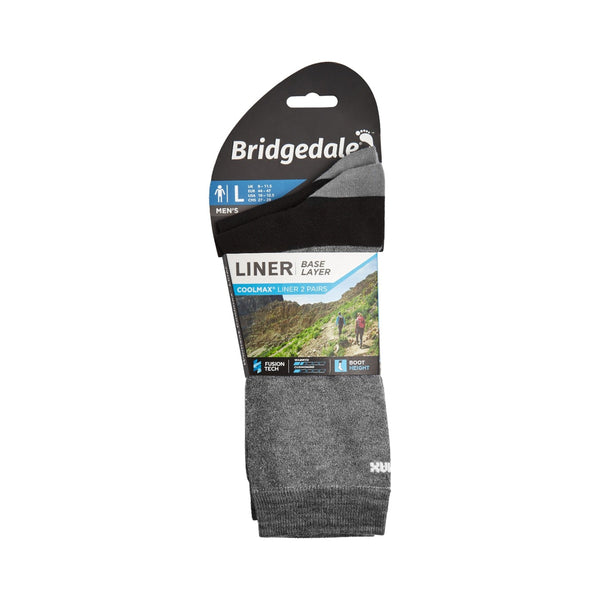 Bridgedale Men's Base Layer Coolmax® Liner Twin Pack