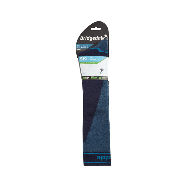 Bridgedale Men's Midweight + Merino Endurance Over Calf