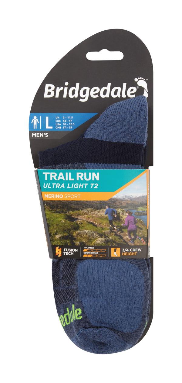 Bridgedale Men's Ultra Light T2 Merino Sport 3/4 Crew