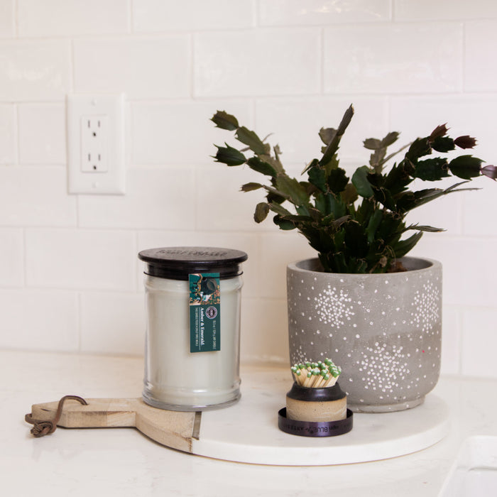 Bridgewater Candle Company Amber & Emerald 18oz Large Jar Candle