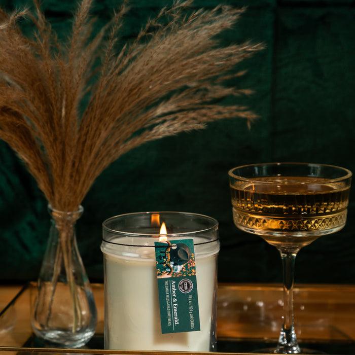 Bridgewater Candle Company Amber & Emerald 18oz Large Jar Candle