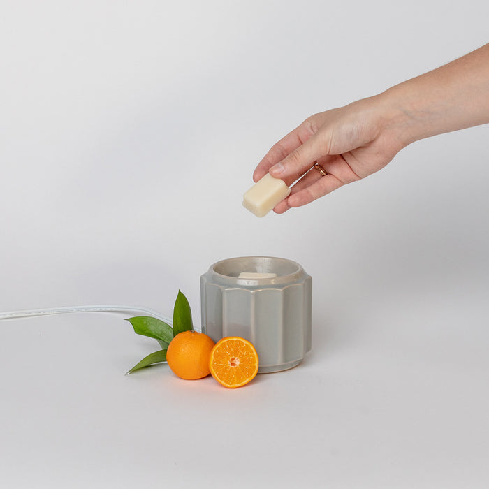 Bridgewater Candle Company Wax Warmer-Grey Banded