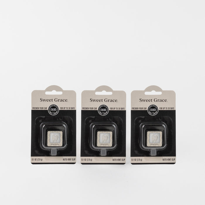 bridgewater candle company Sweet Grace Auto Vent Clip 3 pack Bundle