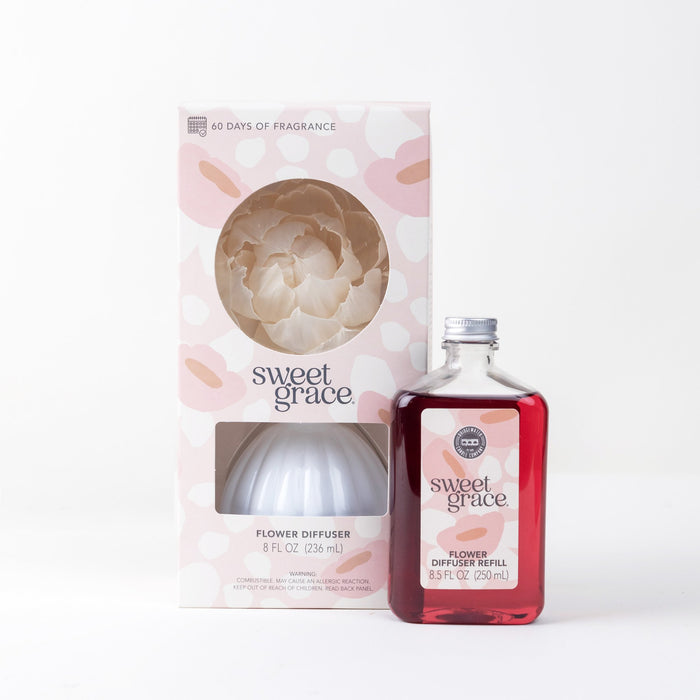 bridgewater candle company Sweet Grace Flower Diffuser & Refill Bundle