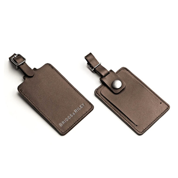 briggs & riley work Leather ID Tag