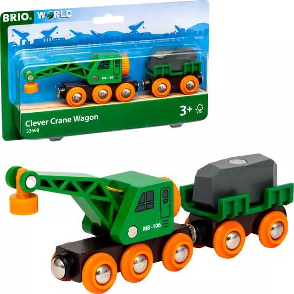 brio BRIO World Clever Crane Wagon
