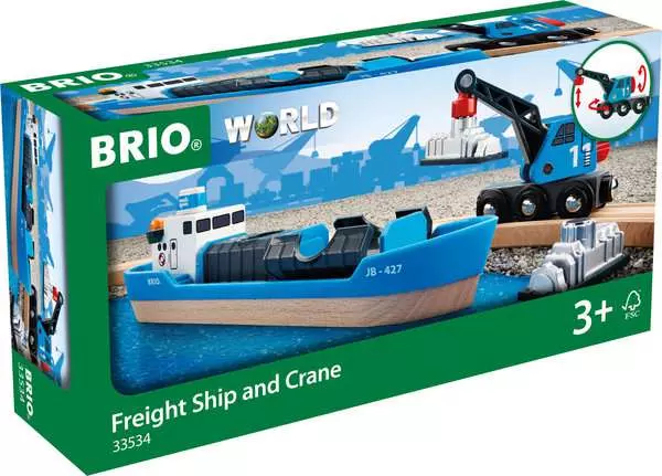 Brio BRIO World Freight Ship & Crane
