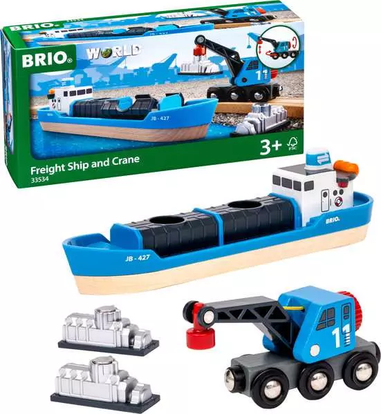 brio BRIO World Freight Ship & Crane
