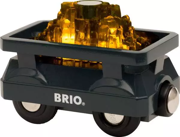 brio BRIO World Light Up Gold Wagon
