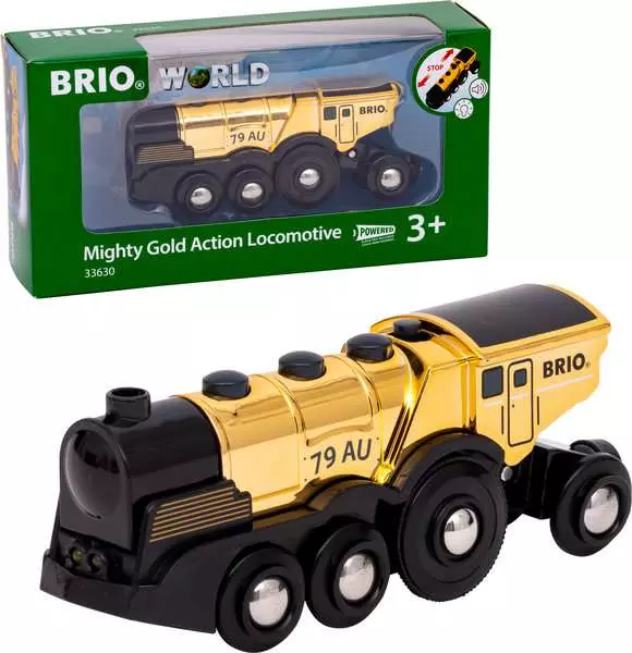 brio BRIO World Mighty Gold Action Locomotive